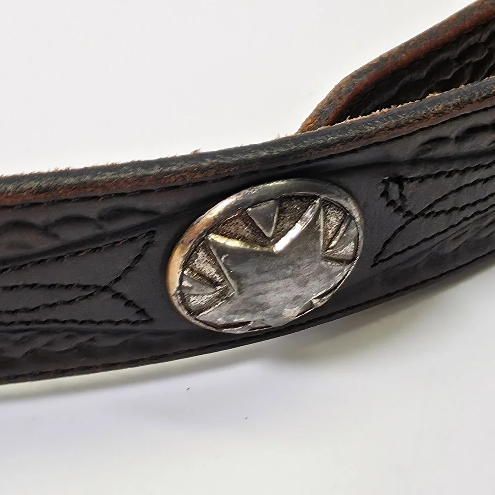 Vintage Justin Western Belt Mens 31